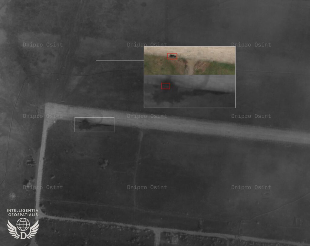 Опубліковані супутникові знімки знищеного в Луганському аеропорту “Панциря-С1”
