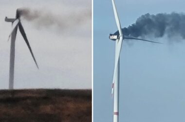 Росіяни втретє за тиждень атакували вітряк у Краматорську