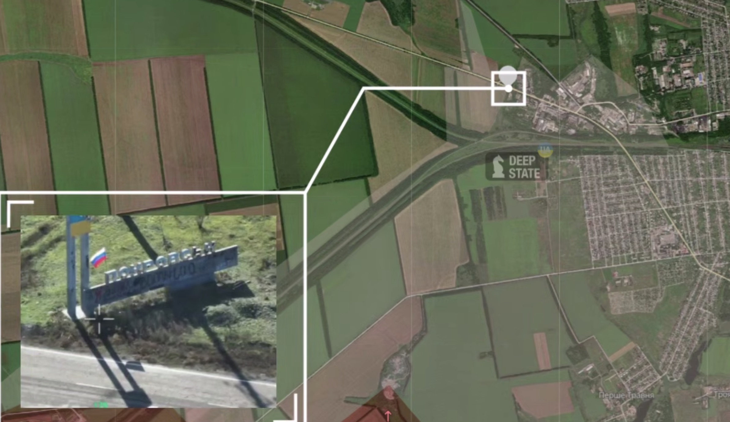 У Покровську російський прапор на стелі протримався лише годину — його знищили Сили оборони