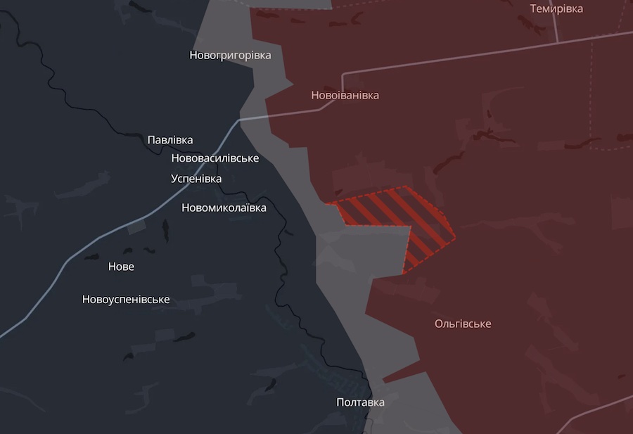Окупанти просунулися в Донецькій, Дніпропетровській та Запорізькій областях. DeepState показав оновлену мапу