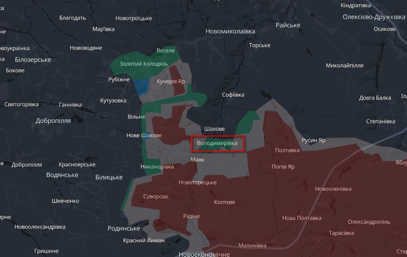 Військові РФ на бронетехніці прорвалися у Володимирівку на Донеччині