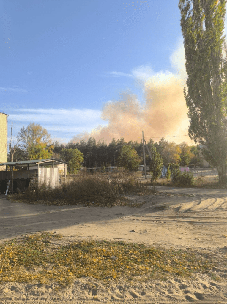 Дим накрив місто: поблизу Старобільська вирують лісові пожежі. Опубліковані кадри