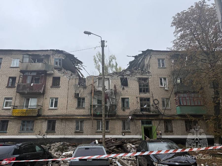 У Хрустальному в багатоквартирному будинку прогримів вибух. Окупанти кажуть, що це був вибух побутового газу