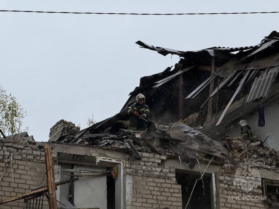 У Хрустальному в багатоквартирному будинку прогримів вибух. Окупанти кажуть, що це був вибух побутового газу