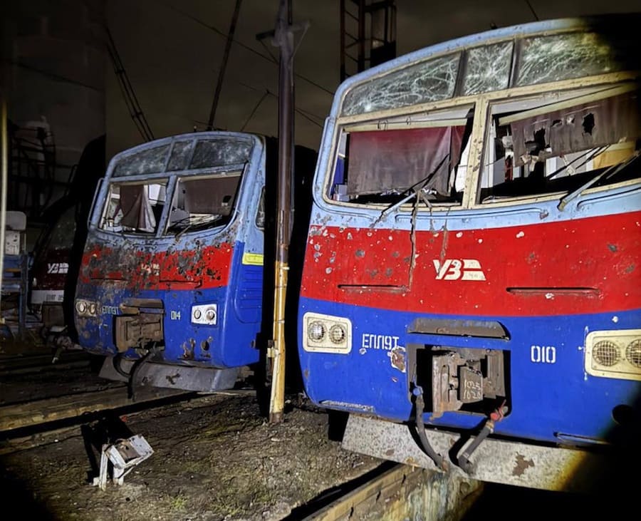 Луганські електропоїзди пошкоджені в Полтаві внаслідок обстрілу росіян