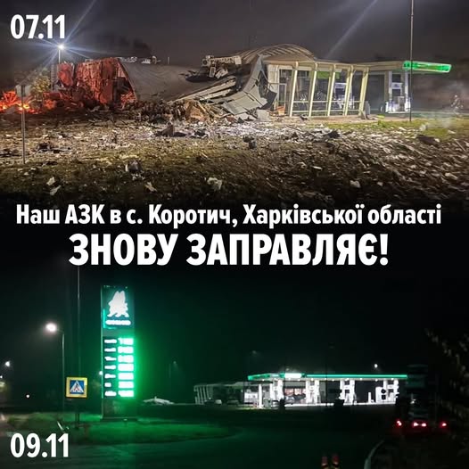 У Харківській області російські війська завдали удару КАБами по автозаправці, але вона відновила роботу вже за два дні