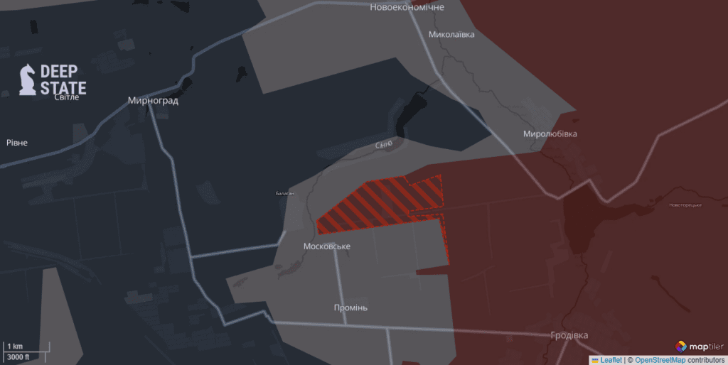 Росіяни за минулу добу просунулись у трьох областях: DeepState показали, де саме