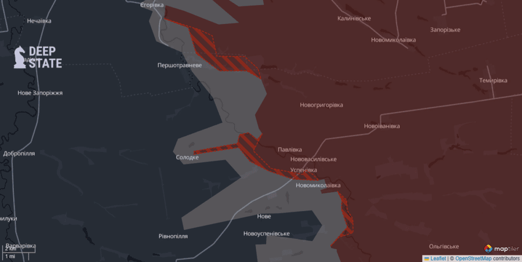 Росіяни захопили Успенівку на Запоріжжі: DeepState показали, де просунулись окупанти за минулу добу