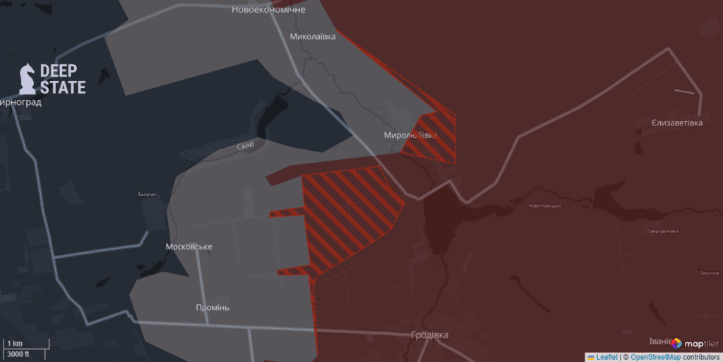 ЗСУ майже повністю зачистили “Добропільський виступ”, а росіяни захопили село на Запоріжжі: оновлена мапа DeepState