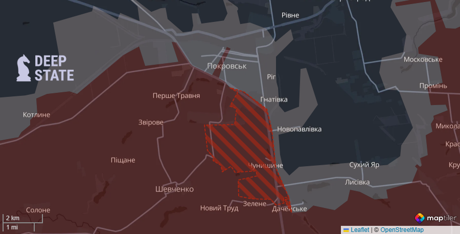 Окупанти наступають на Запоріжжі: DeepState повідомили про окупацію двох сіл та відобразили це на мапі
