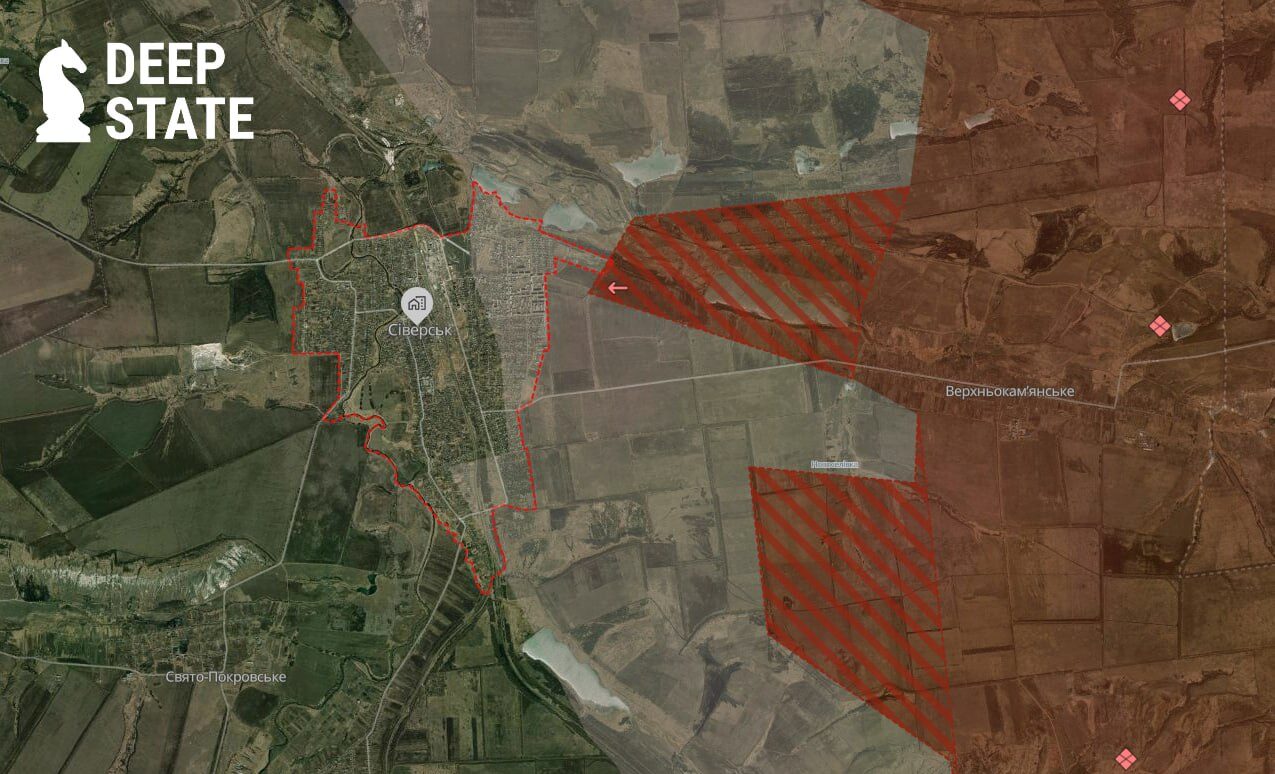 Окупанти активізувались поблизу Сіверська: аналітики DeepState розповіли про ситуацію навколо міста