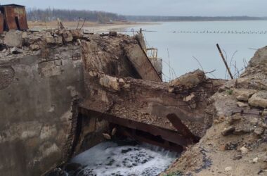 Окупанти заявили про плани відновлення дамби Курахівського водосховища