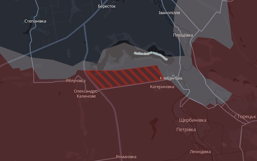 Окупанти просунулися під Костянтинівкою та в районі Покровська. У DeepState показали, де саме