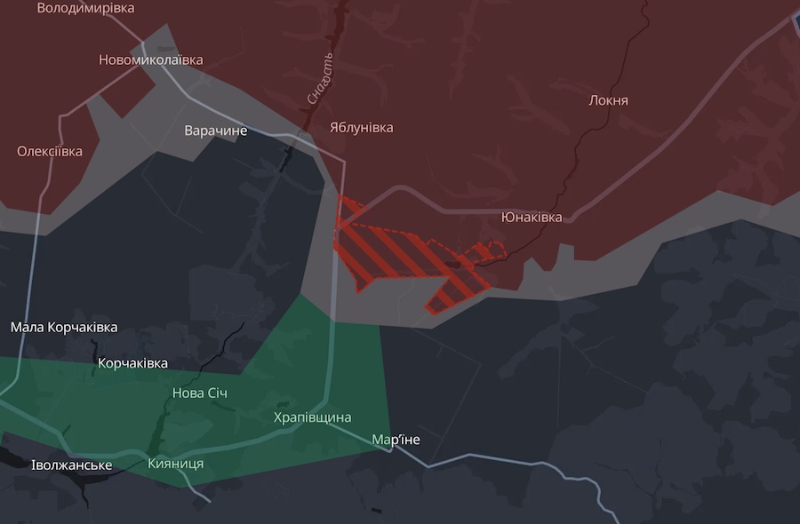 Окупанти просунулися в Сумській області та на півночі Донецької області. DeepState оновив мапу