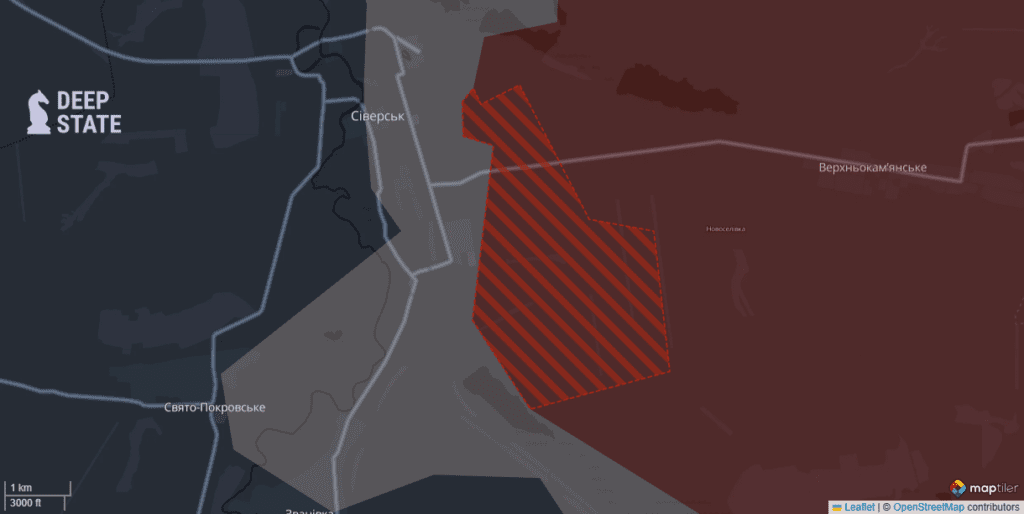 Окупанти тиснуть у Мирнограді та біля Сіверська. DeepState відобразили поточну ситуацію на лінії фронту