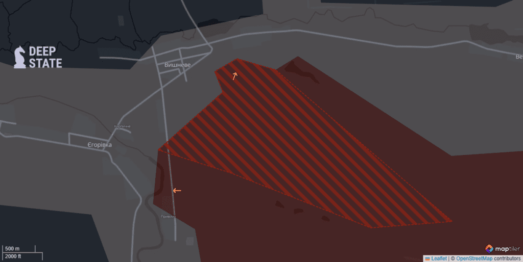 Росіяни продовжують тиснути у Сіверську: DeepState показали актуальну мапу бойових дій