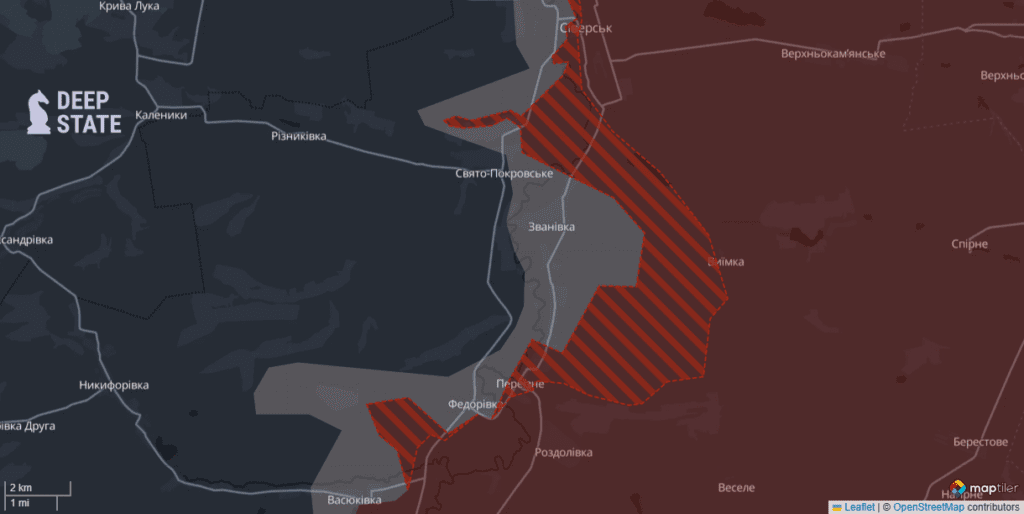 Росіяни захопили село неподалік адмінкордону з Луганщиною. DeepState показали ситуацію поблизу Сіверська