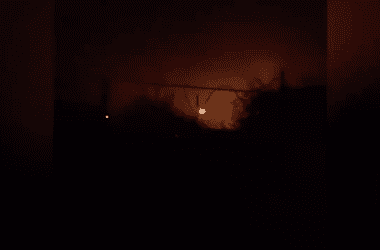 Мадяр показав кадри атаки по меткомбінату в Алчевську