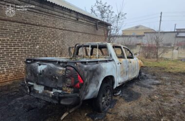 У Краматорську заарештовано чоловіка за підпал машини військових під час конфлікту
