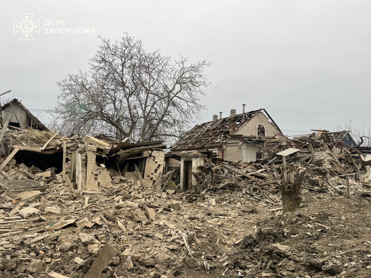 Ворожий обстріл Вільнянська в Запорізькій області призвів до травмування щонайменше чотирьох осіб: фото