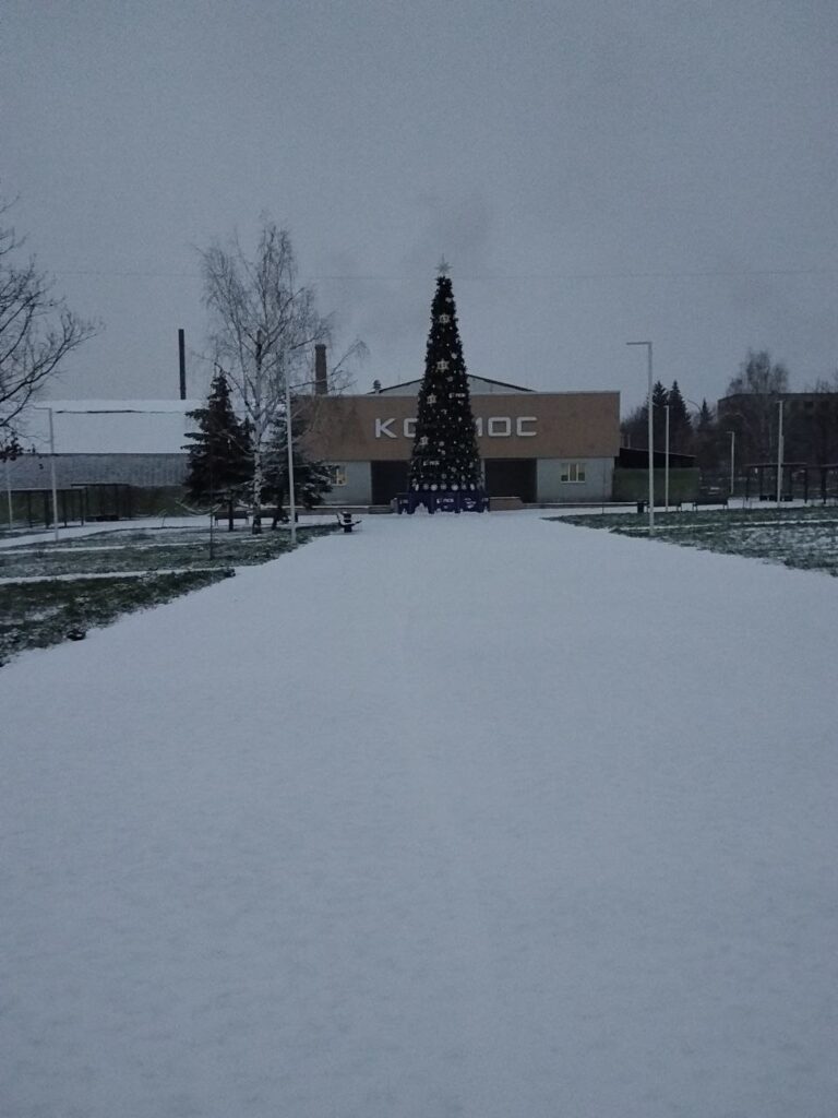 У Луганську випав сніг. Місцеві показали, як зараз виглядають вулиці міста