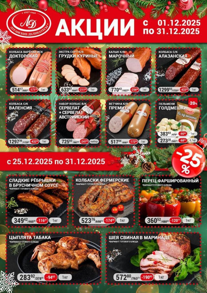 “Ціни з іншої планети”: жителі окупованого Луганська не вірять офіційним розцінкам на новорічний стіл