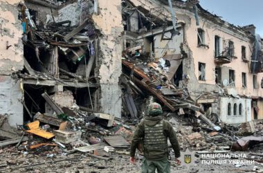 У мережі з’явилося відео, що демонструє наслідки удару по Добропіллю