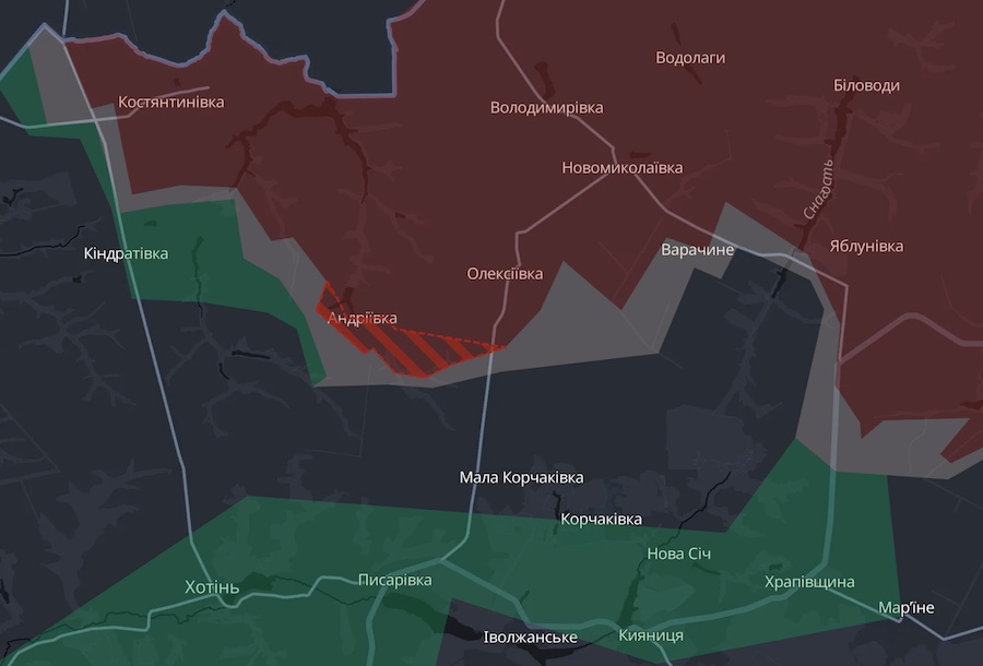Росіяни захопили два населені пункти в Сумській та Донецькій областях. DeepState оновив мапу