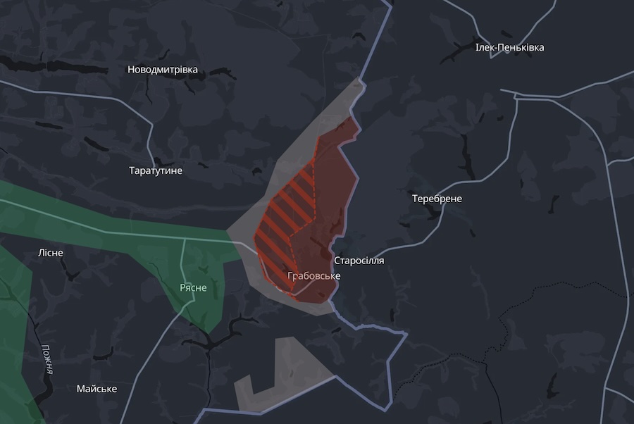 Росіяни окупували один населений пункт та просунулися біля ще двох. DeepState оновив мапу