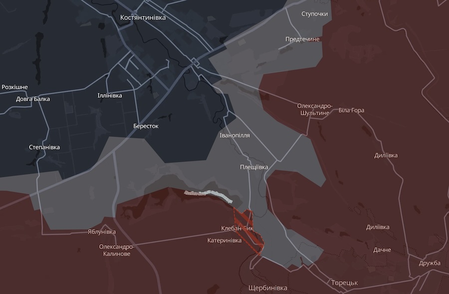 Окупанти просунулися біля трьох населених пунктів у Донецькій та Запорізькій областях. У DeepState показали, де саме