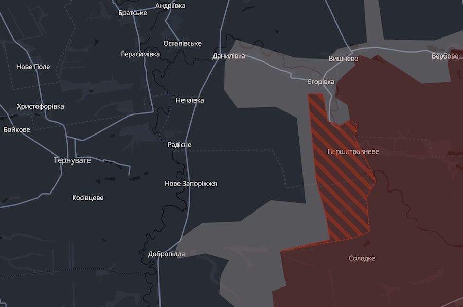 Росіяни окупували один населений пункт та просунулися біля ще двох. DeepState оновив мапу