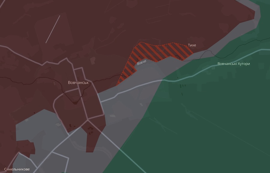 Окупанти просунулися біля Вовчанська та на півночі Донецької області. DeepState оновив мапу