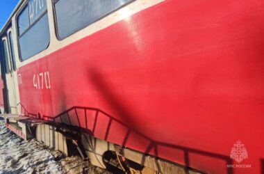 У центрі окупованого Донецька загорівся трамвай