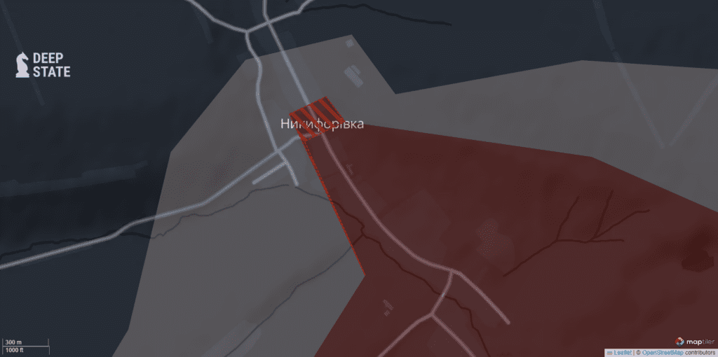 DeepState розповіли про окупацію Никифорівки та просування росіян на Донеччині
