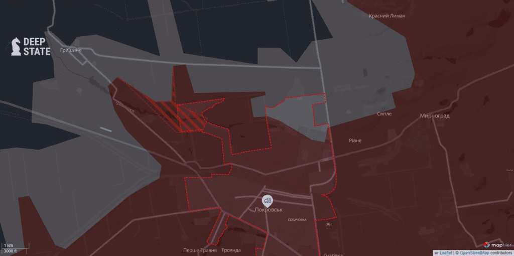 Сили оборони відбили позиції на Дніпропетровщині, а росіяни просунулись у Покровську. Оновлена мапа DeepState