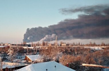 Вибух потягу із цистернами в Тамбовській області потрапив на відео