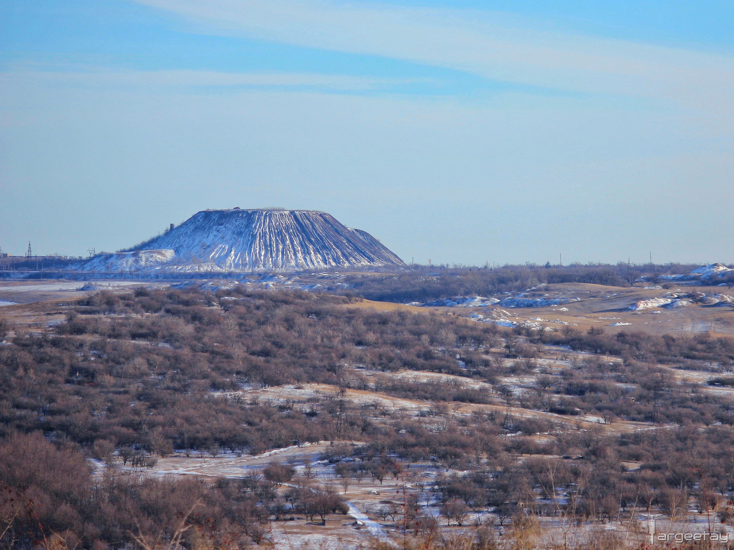 Жителі окупованого Алчевська показали зимові пейзажі навколо міста