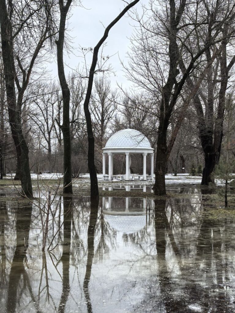 Луганськ після відлиги пішов під воду: двори й дороги перетворилися на суцільні потоки, а окупанти називають це “Венецією”