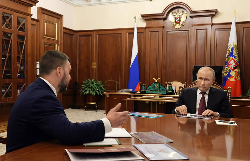 Пушилін розповів Путіну про повернення 260 людей в Курахове, в якому до вторгнення проживали понад 18 тисяч жителів