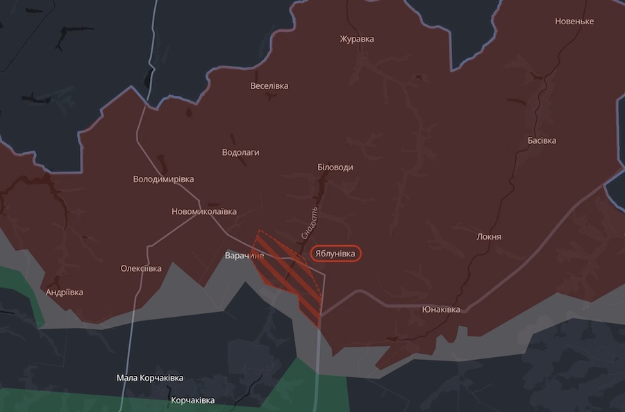 Окупанти просунулися у прикордонні Сумської області. DeepState оновив мапу