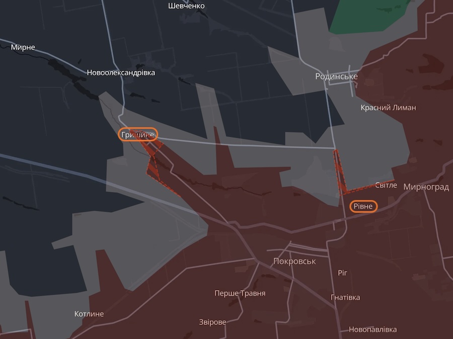 Росіяни просунулися біля трьох населених пунктів Донецької області. У DeepState показали, де саме