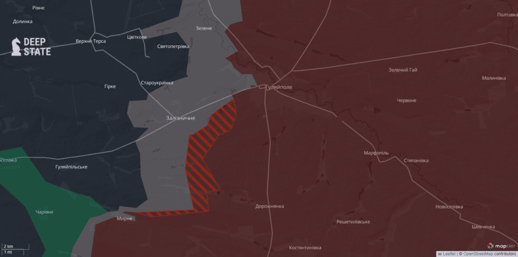 DeepState: росіяни просунулись в Запорізькій області