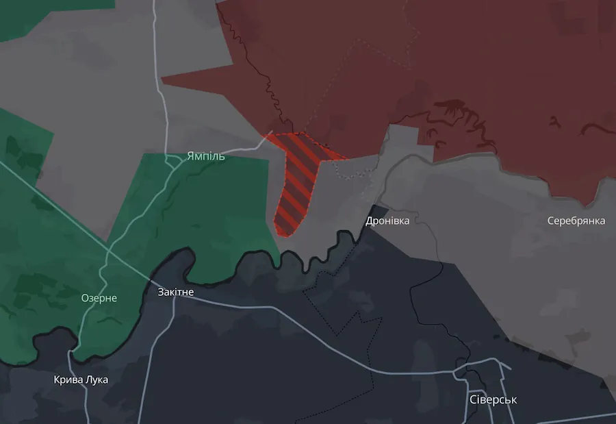 Окупанти просунулися біля п’яти населених пунктів Донецької області. DeepState оновив мапу