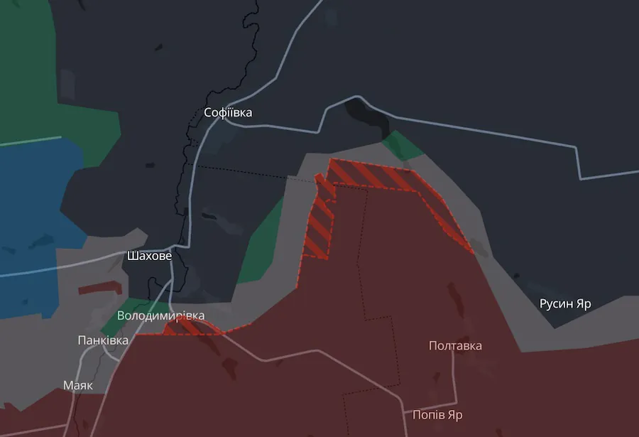 Окупанти просунулися біля п’яти населених пунктів Донецької області. DeepState оновив мапу